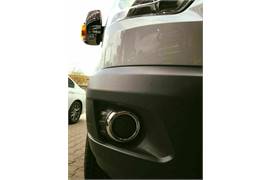 Auto Part 2014up Ford Transit MK8 Chrome Bonnet Ventilation Hood Trim&amp;Fog Lamp Rim Cover