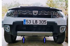 Auto Part 2010-2017 Dacia Duster ABS Front Bumper Lip Diffuser &amp; Rear Bumper Diffuser
