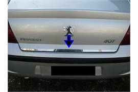 Auto Part PEUGEOT 407 2005Up Chrome Rear Trunk Tailgate Lid Molding Trim S.Steel