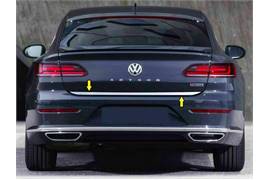 Auto Part VW Arteon 2017Up Chrome Rear Trunk Tailgate Lid Molding Trim S.Steel