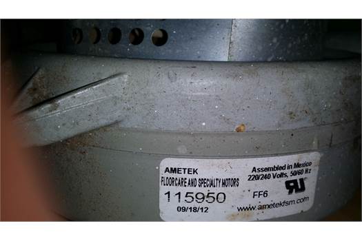 Ametek 115950-00(alternative: 122730-00 with additional thermo protection) Vacuum Motor