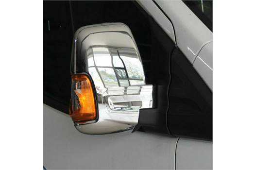Auto Part FORD TRANSIT MK8 2014+ Chrome Mirror Cover 2Pcs S. Steel 