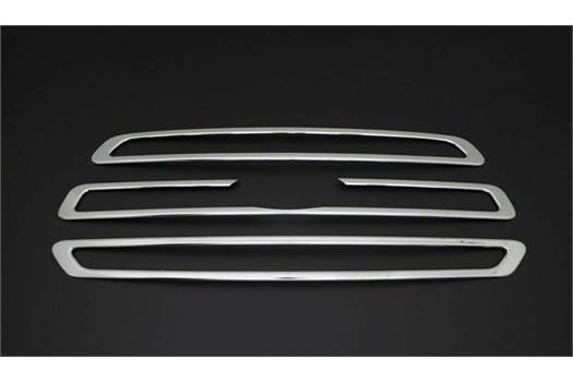 Auto Part Ford Transit MK8 2014 Onwards CHROME Front Grill 3 Pcs. S.Steel 