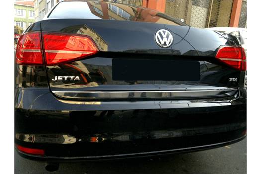 Auto Part VW Jetta MK6 VI 2015Up Chrome Rear Trunk Tailgate Lid Molding Trim S.Steel 