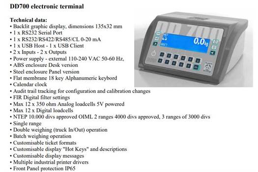 Bilanciai DD700 