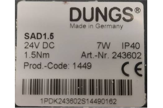 Dungs SAD1.5 24VDC SERVO MOTOR