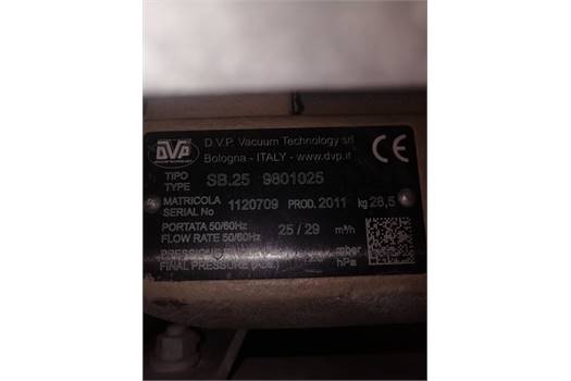 DVP SB 25 220-240/50-60 PUMP 9801025 (obsolete replaced by SC 25  9801036/MA  220-240V/50-60Hz ) 