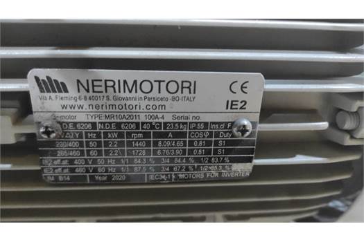 Neri Motori Type:MR10A2011 100A-4 