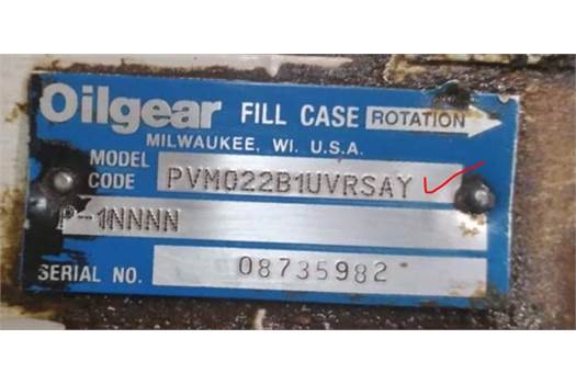 Oilgear PVWJ-022-A1UV-RSAY-P-1NNNN 