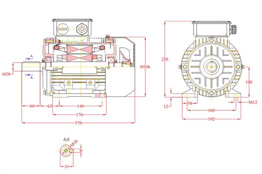 Trans Motori TMJ-1.00L2-4 cog wheel 